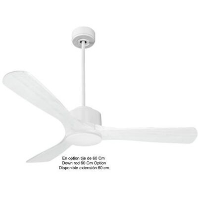 Modulo De Klassfan Super Destratificateur Et Ventilateur Dc 132 Cm Blanc Bois Blanc Lumière Dimmable 25 À 40 M² Modulo De Klassfan Super Destratificateur Et Ventilateur Dc 132 Cm Blanc Bois Blanc Lumière Dimmable 25 À 40 M²