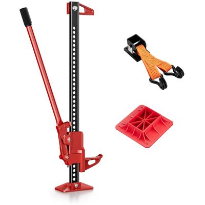 Wiltec Gato Agrícola - Set Compacto Para Atv/remolques, Gato Hasta 3000 Kg Con Placa De Apoyo Y Adaptador Para Elevar Ruedas Wiltec Gato Agrícola - Set Compacto Para Atv/remolques, Gato Hasta 3000 Kg Con Placa De Apoyo Y Adaptador Para Elevar Ruedas