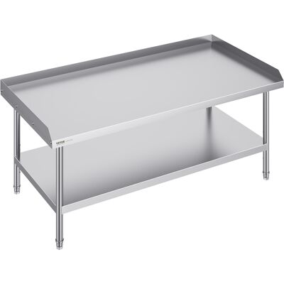Vevor Mesa De Trabajo De Acero Inoxidable Mesa De Trabajo Comercial Para Preparación De Alimentos Protector Contra Salpicaduras De 3 Lados 762 X 1524 X 660 Mm Altura Ajustable Para Restaurantes Vevor Mesa De Trabajo De Acero Inoxidable Mesa De Trabajo Comercial Para Preparación De Alimentos Protector Contra Salpicaduras De 3 Lados 762 X 1524 X 660 Mm Altura Ajustable Para Restaurantes