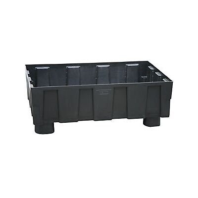 CEMO - Bandeja de PE 200 L - Cuatro patas - 250 L - bandeja para tambores CEMO - Bandeja de PE 200 L - Cuatro patas - 250 L - bandeja para tambores