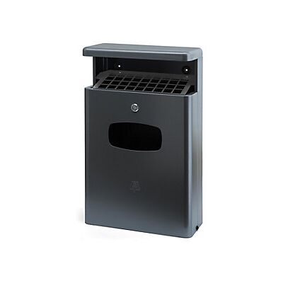 CERTEO Wandabfallsammler Mit Ascher Volumen 16 L Bxhxt 400 X 650 X CERTEO Wandabfallsammler Mit Ascher Volumen 16 L Bxhxt 400 X 650 X
