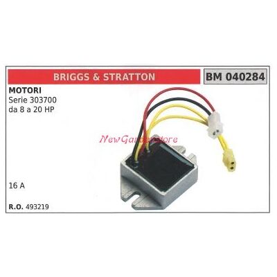Briggs & Stratton Regulador De Tensión De Motor Briggs&stratton Serie 303700 De 8 A 20cv 040284 Briggs & Stratton Regulador De Tensión De Motor Briggs&stratton Serie 303700 De 8 A 20cv 040284