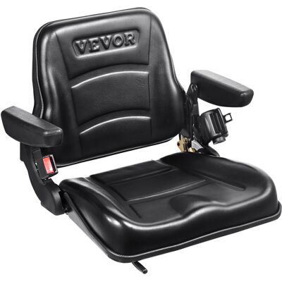 VEVOR Mophorn - Asiento Universal Para Carretilla Elevadora, Asiento De Tractor Ajustable En Ángulo Con Microinterruptor, Cinturón De Seguridad Y Reposabrazos, Ranura De 6,3 A 13,4 Pulgadas, Cargador De Tract VEVOR Mophorn - Asiento Universal Para Carretilla Elevadora, Asiento De Tractor Ajustable En Ángulo Con Microinterruptor, Cinturón De Seguridad Y Reposabrazos, Ranura De 6,3 A 13,4 Pulgadas, Cargador De Tract
