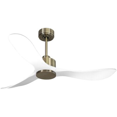 KLASSFAN Modulo Low Profile Regular - Un Ventilateur Pour Plafond Bas , Dc 132 Cm Blanc Pales Abs Marron Sans Lumière 20 À 40 M² KLASSFAN Modulo Low Profile Regular - Un Ventilateur Pour Plafond Bas , Dc 132 Cm Blanc Pales Abs Marron Sans Lumière 20 À 40 M²