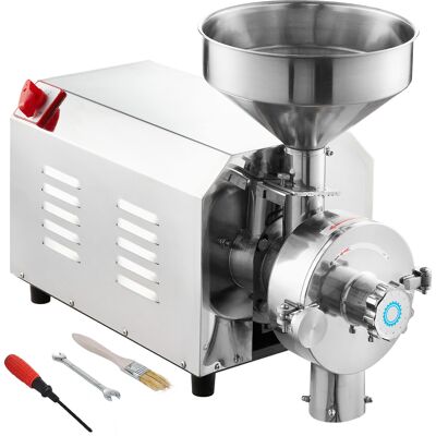 Vevor Molinillo Electrico De Grano 2200 W Molinillo De Especias Comercial De Acero Inoxidable Alta Velocidad Molino De Harina De 50 Kg/h Para Moler Especias Hierbas Pimientos Maíz Cacahuetes Vevor Molinillo Electrico De Grano 2200 W Molinillo De Especias Comercial De Acero Inoxidable Alta Velocidad Molino De Harina De 50 Kg/h Para Moler Especias Hierbas Pimientos Maíz Cacahuetes