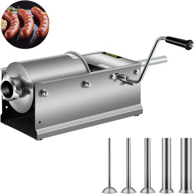 Embutidora De Chorizos Horizontal De Acero Inoxidable 3l Llenadora Manual De Salchichas Para Hacer Salchichas Chorizo Hot Dogs Bratwurst Adecuado Tanto Para Uso Domestico Como Comercial - Vevor Embutidora De Chorizos Horizontal De Acero Inoxidable 3l Llenadora Manual De Salchichas Para Hacer Salchichas Chorizo Hot Dogs Bratwurst Adecuado Tanto Para Uso Domestico Como Comercial - Vevor