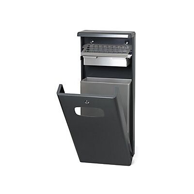 CERTEO Wandabfallsammler Mit Ascher Volumen 32 L Bxhxt 400 X 950 X CERTEO Wandabfallsammler Mit Ascher Volumen 32 L Bxhxt 400 X 950 X
