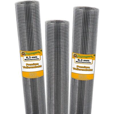 AQUAGART Malla de Alambre Galvanizado 60m x 1m - Jaula para aves y jardín AQUAGART Malla de Alambre Galvanizado 60m x 1m - Jaula para aves y jardín