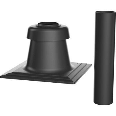 Bosch Tapa de Chimenea DN80 - Negro, Tubo 0,5m - Resistente a la intemperie Bosch Tapa de Chimenea DN80 - Negro, Tubo 0,5m - Resistente a la intemperie