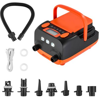 Vevor Bomba De Aire 137,8 Kpa Para Tabla De Paddle Surf, Recargable A Batería, Inflado Y Desinflado De Dos Etapas Con Apagado Automático, Para Botes Inflables, 249 X 175 X 133 Mm, Con Luz Led Vevor Bomba De Aire 137,8 Kpa Para Tabla De Paddle Surf, Recargable A Batería, Inflado Y Desinflado De Dos Etapas Con Apagado Automático, Para Botes Inflables, 249 X 175 X 133 Mm, Con Luz Led