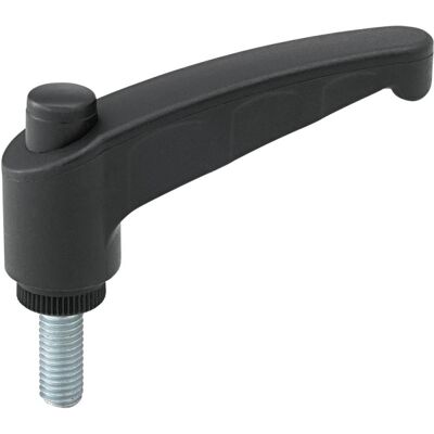 Fortis Palanca de apriete - 65mm, M8x20, Negro - Palanca de apriete Fortis Palanca de apriete - 65mm, M8x20, Negro - Palanca de apriete