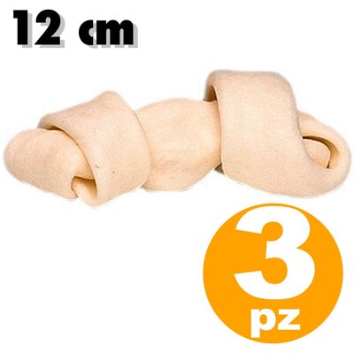 Trade Shop - Snack Per Cane 3 Pezzi A Forma Di Osso Bianco Con Nodo Set Spuntino - Trade Shop - Snack Per Cane 3 Pezzi A Forma Di Osso Bianco Con Nodo Set Spuntino -