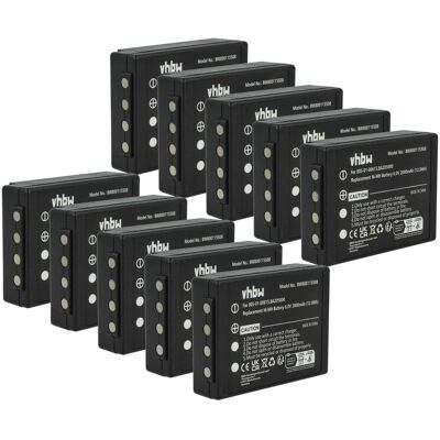 Vhbw 10x Batería Compatible Con Hbc Crane Truck Driving Technos 1, Technos Mando A Distancia Industrial (2000 Mah, 6 V, Nimh) - Negro Vhbw 10x Batería Compatible Con Hbc Crane Truck Driving Technos 1, Technos Mando A Distancia Industrial (2000 Mah, 6 V, Nimh) - Negro