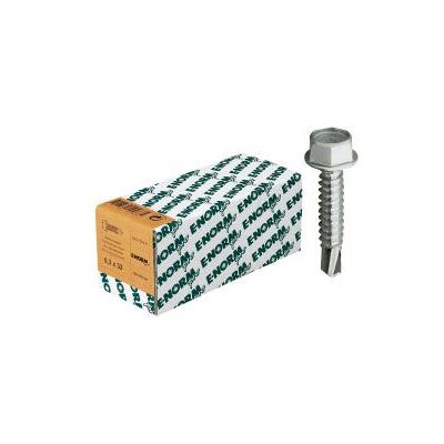 E-NORMpro Tornillo hexagonal DIN 7504 Acero zincado 6,3x45mm - 100 unidades E-NORMpro Tornillo hexagonal DIN 7504 Acero zincado 6,3x45mm - 100 unidades
