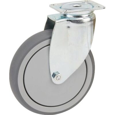 Rueda Industrial Giratoria En Goma: Di谩metro100 X 32 Mm Placa Soporte: 77 X 67 Mm. Capacidad: 100 Kg Tente Tente 2470pjp100p50 Rueda Industrial Giratoria En Goma: Di谩metro100 X 32 Mm Placa Soporte: 77 X 67 Mm. Capacidad: 100 Kg Tente Tente 2470pjp100p50