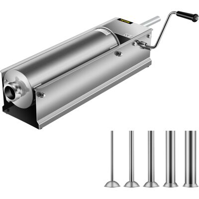 Vevor Embutidora De Chorizos Horizontal De Acero Inoxidable 7l Llenadora Manual De Salchichas Para Hacer Salchichas Chorizo Hot Dogs Bratwurst Adecuado Tanto Para Uso Domestico Como Comercial Vevor Embutidora De Chorizos Horizontal De Acero Inoxidable 7l Llenadora Manual De Salchichas Para Hacer Salchichas Chorizo Hot Dogs Bratwurst Adecuado Tanto Para Uso Domestico Como Comercial