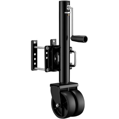 Wiltec Rueda De Apoyo Doble Hasta 680 Kg, Soporte De Acero Para Remolque, Carga De Apoyo Con Brazo Giratorio, Pie De Estacionamiento Para Cargas Pesadas Con Ruedas Gemelas Wiltec Rueda De Apoyo Doble Hasta 680 Kg, Soporte De Acero Para Remolque, Carga De Apoyo Con Brazo Giratorio, Pie De Estacionamiento Para Cargas Pesadas Con Ruedas Gemelas