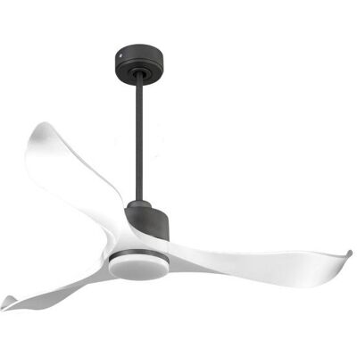 Klassfan - Modulo De Ventilateur De Plafond Dc Avec Lumière Blanc Et Gris Basalte, Thermostat Idéal Pour 25 À 40 M² Klassfan - Modulo De Ventilateur De Plafond Dc Avec Lumière Blanc Et Gris Basalte, Thermostat Idéal Pour 25 À 40 M²