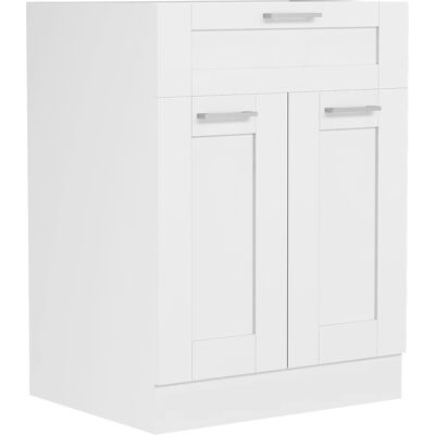 Armario de Cocina VCM Colura - 2 Puertas, Cajón, Blanco Armario de Cocina VCM Colura - 2 Puertas, Cajón, Blanco