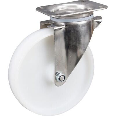 TENTE Rueda Industrial Giratoria En Poliamida: Di谩metro200 X 50 Mm Placa Soporte Acero Inoxidable: 137 X 105 Mm. Capacidad: 500 Kg TENTE Rueda Industrial Giratoria En Poliamida: Di谩metro200 X 50 Mm Placa Soporte Acero Inoxidable: 137 X 105 Mm. Capacidad: 500 Kg