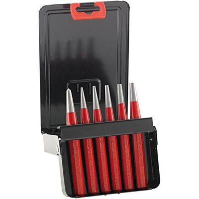 Set de punzones - DIN 6450 D - 6 piezas - Herramienta para perforar chapas Set de punzones - DIN 6450 D - 6 piezas - Herramienta para perforar chapas