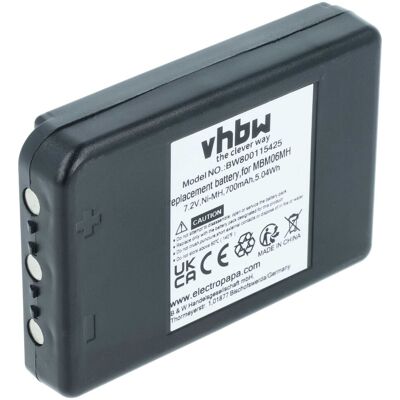 Vhbw - Batería Compatible Con Autec Fjm, Modular Mj, E16 Sirio 42, E16 Ktc Mando A Distancia Industrial (700 Mah, 7,2 V, Nimh) - Negro Vhbw - Batería Compatible Con Autec Fjm, Modular Mj, E16 Sirio 42, E16 Ktc Mando A Distancia Industrial (700 Mah, 7,2 V, Nimh) - Negro