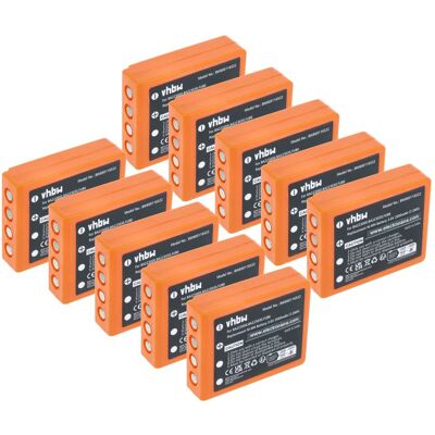 Vhbw 10x Batería Compatible Con Hbc Radiomatic Quadrix Spectrum 2, Spectrum 1 Mando A Distancia Industrial (2000 Mah, 3,6 V, Nimh) Vhbw 10x Batería Compatible Con Hbc Radiomatic Quadrix Spectrum 2, Spectrum 1 Mando A Distancia Industrial (2000 Mah, 3,6 V, Nimh)