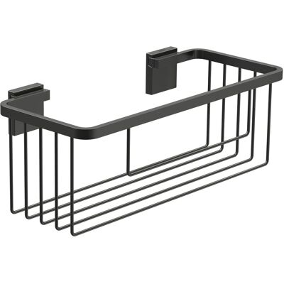 Contenedor De Rejilla Para Pared Rubik - Roca Color: Negro Contenedor De Rejilla Para Pared Rubik - Roca Color: Negro