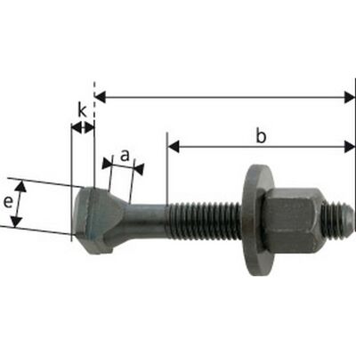 Format - Tornillo Para Ranuras En Forma De T, Ancho : De Ranura : 28 Mm, Ø De Rosca X Largo M24 X 400 Mm, Materiales Con Tratamiento Para Clase De Resistencia 8.8 Format - Tornillo Para Ranuras En Forma De T, Ancho : De Ranura : 28 Mm, Ø De Rosca X Largo M24 X 400 Mm, Materiales Con Tratamiento Para Clase De Resistencia 8.8