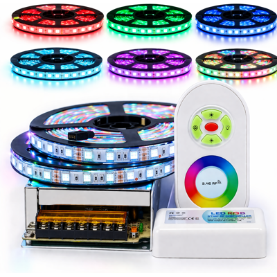 SYSLED - 5050 RGB - IP65 - 10m - Kit tira LED SYSLED - 5050 RGB - IP65 - 10m - Kit tira LED