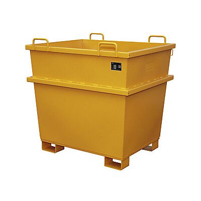 Bauer Contenedor Universal Capacidad 1 M³ Amarillo Naranja Bauer Contenedor Universal Capacidad 1 M³ Amarillo Naranja