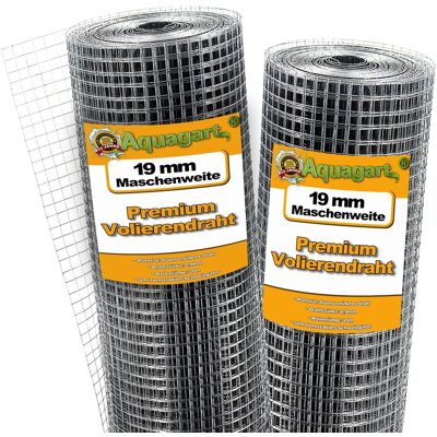 AQUAGART Malla Para Aviario De 140 M X 1 M, Rejilla Metálica, Malla Soldada, 19 Mm AQUAGART Malla Para Aviario De 140 M X 1 M, Rejilla Metálica, Malla Soldada, 19 Mm