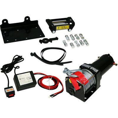 Var-p3000-1b Cabrestante Eléctrico 12v 1360kg 1000w, Cable De 10.2m ø 5.2mm + Mando - Varan Motors Var-p3000-1b Cabrestante Eléctrico 12v 1360kg 1000w, Cable De 10.2m ø 5.2mm + Mando - Varan Motors