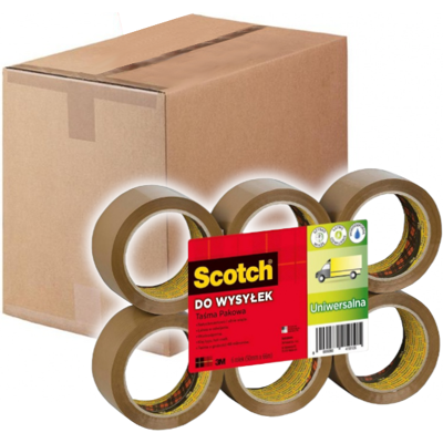 3M Cinta De Embalaje Scotch 371, 66 M, 48 Mm, Marr贸n /36 Unidades/ 3M Cinta De Embalaje Scotch 371, 66 M, 48 Mm, Marr贸n /36 Unidades/