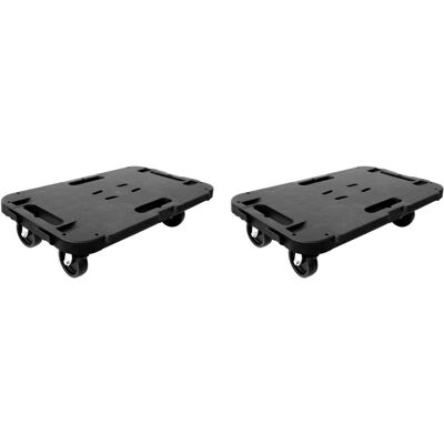 VIDAXL - Pedane di Trasporte 2 pz - Negro - 300 kg - Dolly VIDAXL - Pedane di Trasporte 2 pz - Negro - 300 kg - Dolly