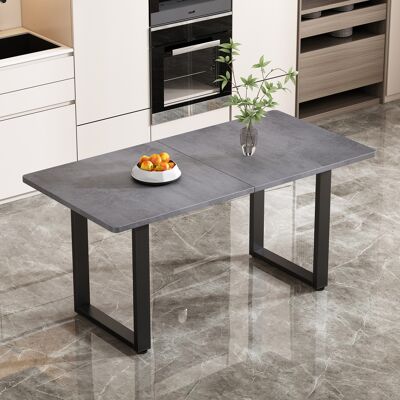 JHY DESIGN Mesa De Comedor De Estilo Industrial, Mesa Rectangular, Mesa De Centro/de Ocio, Mesa De Comedor De Hierro Moderna Y Minimalista, Gris JHY DESIGN Mesa De Comedor De Estilo Industrial, Mesa Rectangular, Mesa De Centro/de Ocio, Mesa De Comedor De Hierro Moderna Y Minimalista, Gris