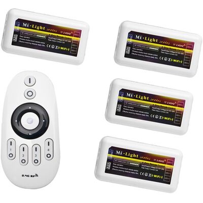 SYSLED 4 Controladores Multizona Con Mando A Distancia Por Radio Para La Cinta De Led Monocolor De 12v SYSLED 4 Controladores Multizona Con Mando A Distancia Por Radio Para La Cinta De Led Monocolor De 12v