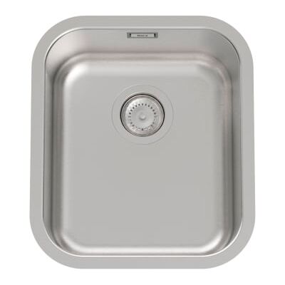 Roca - Fregadero De 1 Cubeta De Acero Inoxidable Porto Medidas: 390x450x180 Mm Roca - Fregadero De 1 Cubeta De Acero Inoxidable Porto Medidas: 390x450x180 Mm