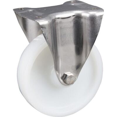 TENTE Rueda Industrial Fija En Poliamida: Di谩metro160 X 40 Mm Placa De Soporte Acero Inoxidable: 137 X 115 Mm. Capacidad: 500 Kg TENTE Rueda Industrial Fija En Poliamida: Di谩metro160 X 40 Mm Placa De Soporte Acero Inoxidable: 137 X 115 Mm. Capacidad: 500 Kg