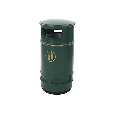 Contenedor de residuos exterior Kaiserkraft - 90L, Verde, Resistente a UV Contenedor de residuos exterior Kaiserkraft - 90L, Verde, Resistente a UV