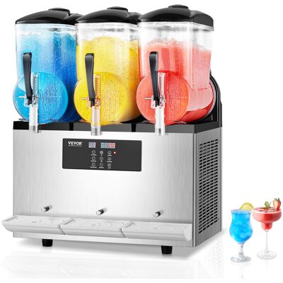 Máquina De Granizados Comercial Con 3 Tanques De 12 L X 3 Máquina Para Bebidas Congeladas De Acero Inoxidable 144 Tazas Máquina Para Hacer Granizados Para Fiestas En Hogar, Restaurantes, Bares - Vevor Máquina De Granizados Comercial Con 3 Tanques De 12 L X 3 Máquina Para Bebidas Congeladas De Acero Inoxidable 144 Tazas Máquina Para Hacer Granizados Para Fiestas En Hogar, Restaurantes, Bares - Vevor