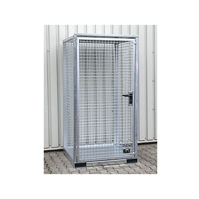 Contenedor de bombonas de gas eurokraft pro - Acero galvanizado, Montado Contenedor de bombonas de gas eurokraft pro - Acero galvanizado, Montado
