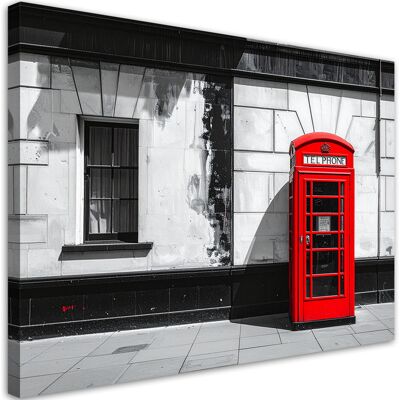 FEEBY Impresión De Imagen, Cabina Telefónica Roja De Londres, 100x70 FEEBY Impresión De Imagen, Cabina Telefónica Roja De Londres, 100x70