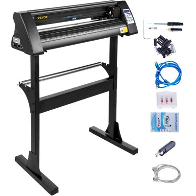 VEVOR Máquina Cortadora De Vinilo De 28 Pulgadas, Plotter Con Alimentación De Papel De 720 Mm Y Soporte De Suelo Resistente, Color Negro - Mophorn VEVOR Máquina Cortadora De Vinilo De 28 Pulgadas, Plotter Con Alimentación De Papel De 720 Mm Y Soporte De Suelo Resistente, Color Negro - Mophorn