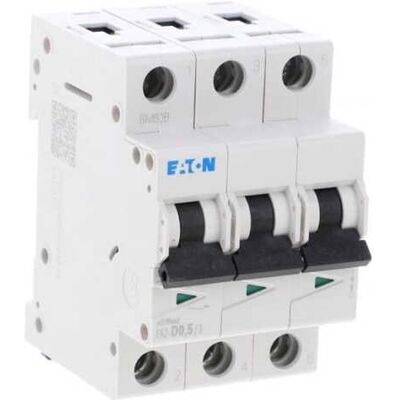 Eaton Interruptor Automático Trifásico D 0,5 A 15 Ka Ca Faz-d0.5/3 278880 Eaton Interruptor Automático Trifásico D 0,5 A 15 Ka Ca Faz-d0.5/3 278880