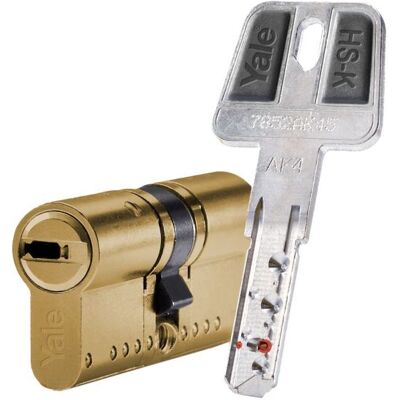 Yale - Cilindro De Seguridad Hs K Níquel Mate35x35 Níquel Mate Yale - Cilindro De Seguridad Hs K Níquel Mate35x35 Níquel Mate