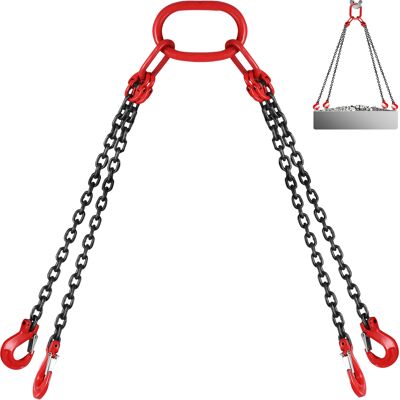 Vevor Cadenas De Elevación De 4 Patas 11.000 Lbs 1,5 M Eslinga De Cadena G80 Acero De Aleación Polipasto De Cadena Para Levantar O Mover Cargas En Diversas Industrias, Maquinarias, Fábricas Vevor Cadenas De Elevación De 4 Patas 11.000 Lbs 1,5 M Eslinga De Cadena G80 Acero De Aleación Polipasto De Cadena Para Levantar O Mover Cargas En Diversas Industrias, Maquinarias, Fábricas