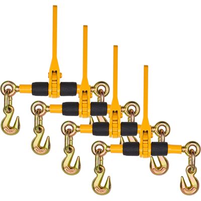 Tensor De Trinquete Para Cadena De Amarre De 6,3-8 Mm Carga De Trabajo Segura 1180 Kg 4 Unidades Con 2 Ganchos De Agarre, Fijaciones Para Cadena De Transporte, Remolque, Camión De Plataforma - Vevor Tensor De Trinquete Para Cadena De Amarre De 6,3-8 Mm Carga De Trabajo Segura 1180 Kg 4 Unidades Con 2 Ganchos De Agarre, Fijaciones Para Cadena De Transporte, Remolque, Camión De Plataforma - Vevor