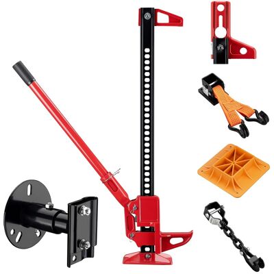 Wiltec Gato Agrícola – Set Profesional Para Terreno, Farm Jack Hasta 3000 Kg Con Placa De Apoyo, Soporte Para Rueda De Repuesto, Gancho Parachoques, Gancho De Elevación De Rueda Y Abrazadera Superior Wiltec Gato Agrícola – Set Profesional Para Terreno, Farm Jack Hasta 3000 Kg Con Placa De Apoyo, Soporte Para Rueda De Repuesto, Gancho Parachoques, Gancho De Elevación De Rueda Y Abrazadera Superior