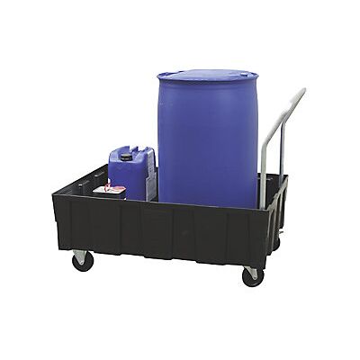 Cemo - Cubeta Colectora De Pe Para Bidones De 200 Litros Rodante Con Cemo - Cubeta Colectora De Pe Para Bidones De 200 Litros Rodante Con